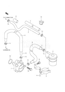 DF 140 drawing Fuel Pump DF 140T (S/N 682148 & Older) DF 140Z (S/N 680233 & Older)