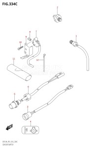 00994F-610001 (2016) 9.9hp P01-Gen. Export 1 (DF9.9A  DF9.9AR) DF9.9A drawing SENSOR / SWITCH (DF9.9A:P01)