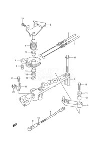 Outboard DF 150 drawing Throttle Rod