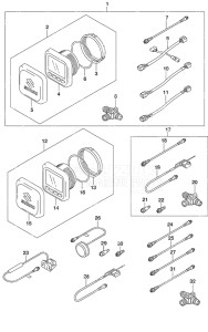 Outboard DF 300B drawing Multi-Function Gauge (2)