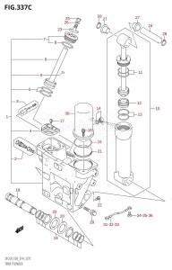 DF250Z From 25003Z-410001 (E03)  2014 drawing TRIM CYLINDER (DF225T:E03)