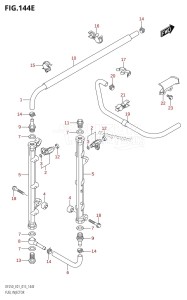 DF250Z From 25003Z-510001 (E40)  2015 drawing FUEL INJECTOR (DF225T:E01)