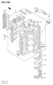 DF250 From 25001F-510001 (E01 E40)  2005 drawing CYLINDER BLOCK