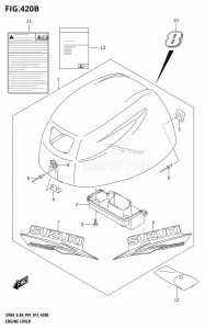 DF9.9A From 00994F-310001 (P01)  2013 drawing ENGINE COVER (DF8AR:P01)