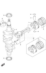 DF 25A drawing Crankshaft