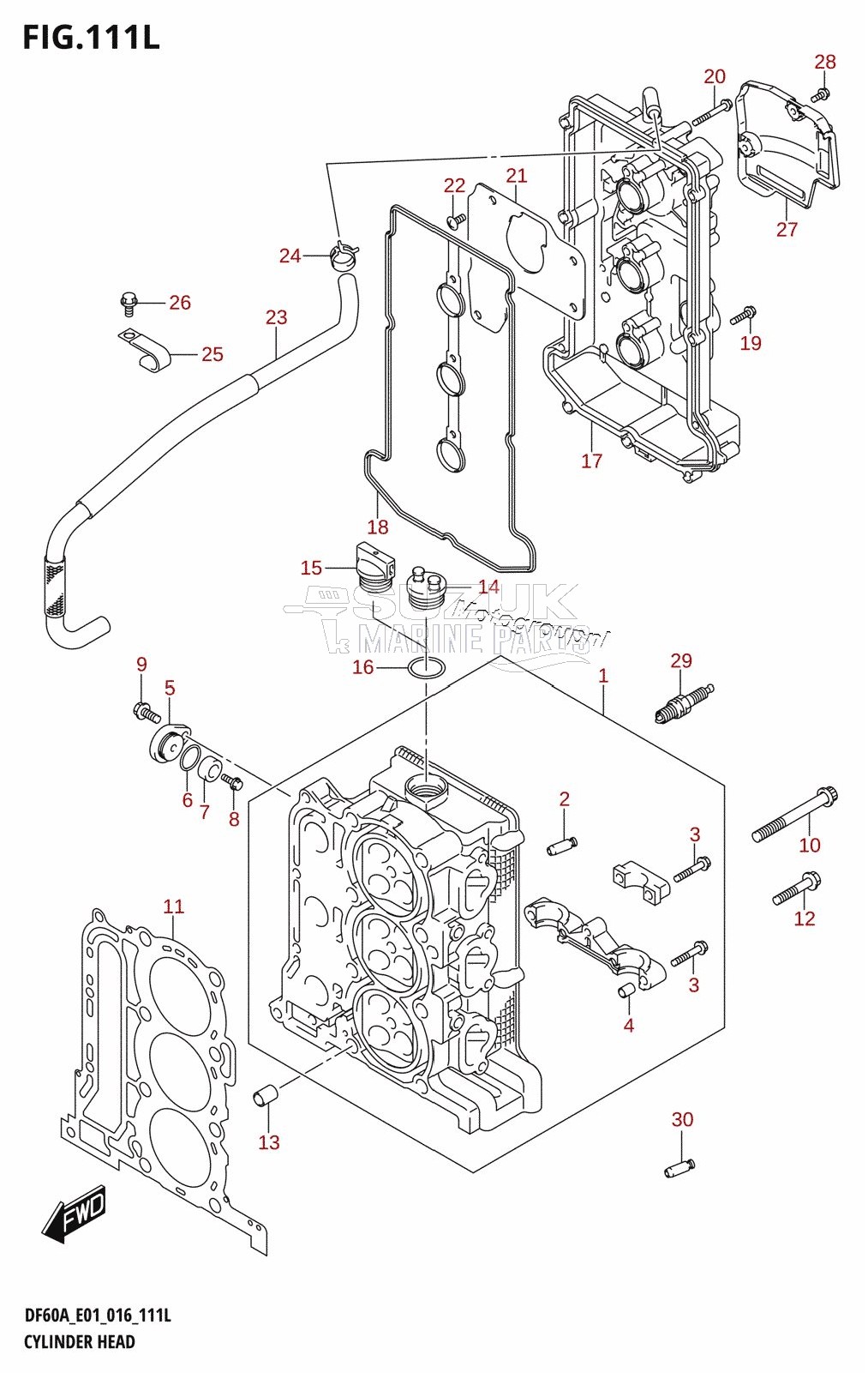 CYLINDER HEAD (DF60ATH:E01)