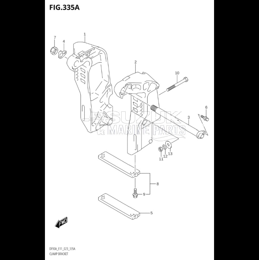 CLAMP BRACKET (SEE NOTE)