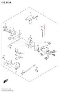 00994F-610001 (2016) 9.9hp P01-Gen. Export 1 (DF9.9A  DF9.9AR) DF9.9A drawing OPT:REMOTE CONTROL PARTS (DF9.9A:P01)