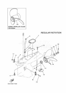 F225BETX drawing PROPELLER-HOUSING-AND-TRANSMISSION-2