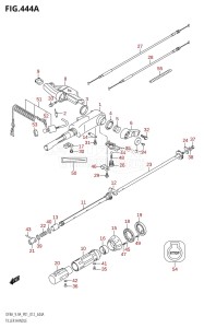 DF8A From 00801F-210001 (P01)  2012 drawing TILLER HANDLE (DF8A:P01)