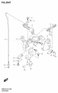 DF40A From 04003F-710001 (E01)  2017 drawing CLUTCH SHAFT (DF60AVTH:E01)