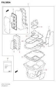 DF150 From 15001F-680001 (E03)  2006 drawing OPT:GASKET SET