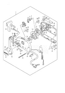 Outboard DF 6 drawing Remote Control