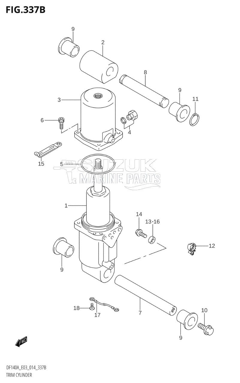 TRIM CYLINDER (DF115AT:E03)