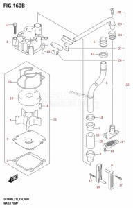 DF140BG From 14004F-440001 (E11 - E40)  2024 drawing WATER PUMP (E40)