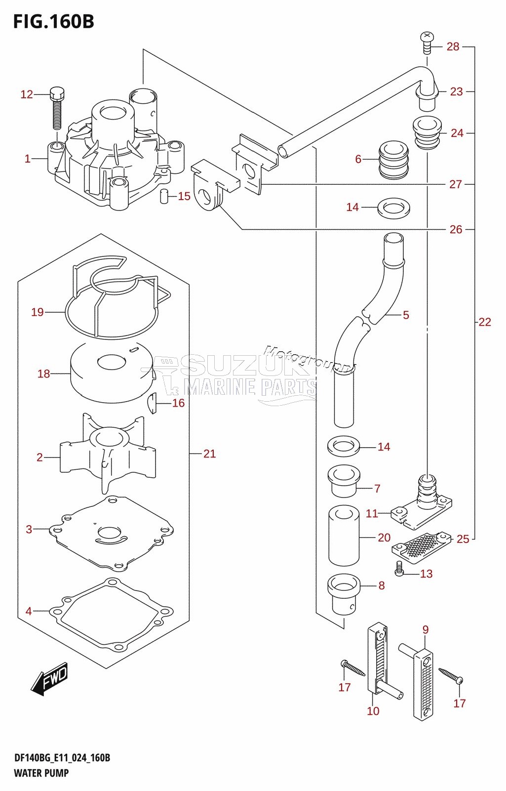 WATER PUMP (E40)