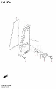 DF80A From 08002F-810001 (E01 E40)  2018 drawing EXHAUST COVER