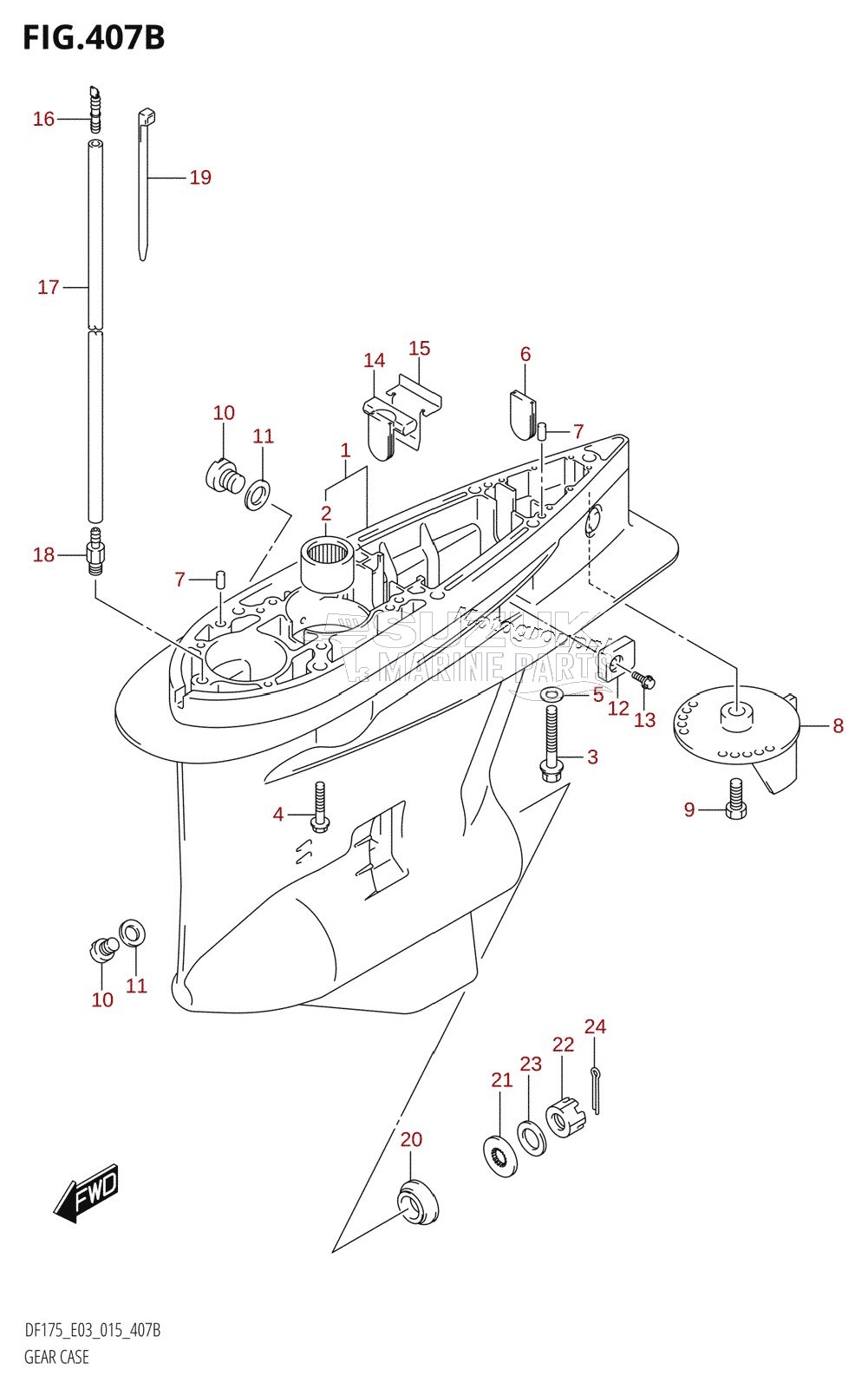 GEAR CASE (DF150TG:E03)