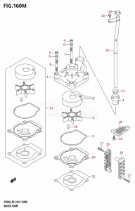 DF40A From 04004F-410001 (E34-Italy)  2014 drawing WATER PUMP (DF60ATH:E40)