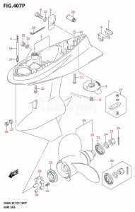 DF60A From 06002F-710001 (E01 E40)  2017 drawing GEAR CASE (DF50AVTH:E01)