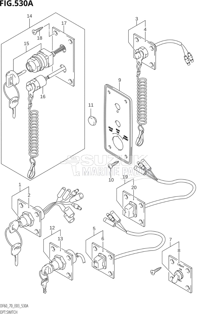 OPT:SWITCH (W,X,Y,K1,K2,K3,K4)