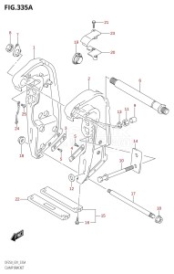 DF225T From 22501F-980001 (E01 E40)  2009 drawing CLAMP BRACKET (X-TRANSOM,XX-TRANSOM)