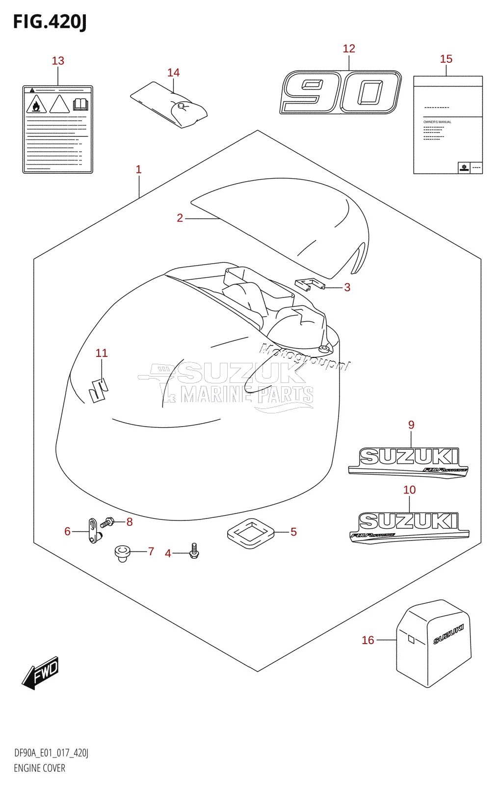 ENGINE COVER (DF90ATH:E01)