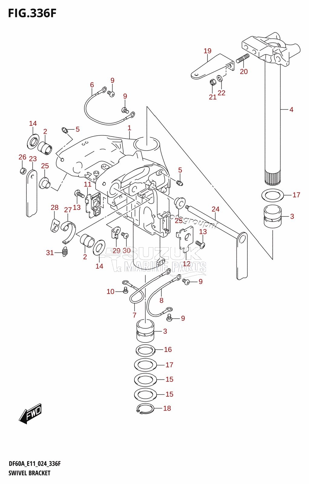 SWIVEL BRACKET (DF60A)