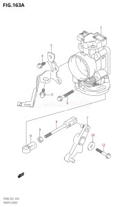 04003F-110001 (2011) 40hp E03-USA (DF40AT) DF40A drawing THROTTLE BODY