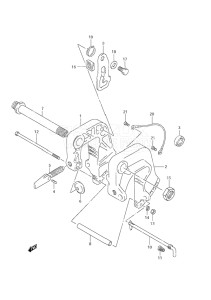 Outboard DF 9.9 drawing Clamp Bracket