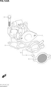 00602F-510001 (2005) 6hp P03-U.S.A (DF6) DF6 drawing INTAKE MANIFOLD (DF4:P03)