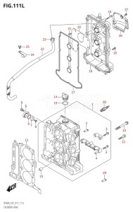 05004F-710001 (2017) 50hp E01-Gen. Export 1 (DF50AVT  DF50AVTH) DF50A drawing CYLINDER HEAD (DF60ATH:E01)