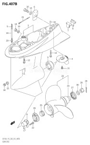 11501F-421001 (2004) 115hp E03-USA (DF115TK4  DF115TK5  DF115WTK5) DF115T drawing GEAR CASE (DF115T:E03)