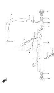 Outboard DF 140A drawing Fuel Injector