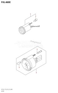 DF150 From 15002F-210001 (E01 E40)  2012 drawing METER (DF175T:E01)