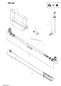 DT50 From 5001-300001 ()  1978 drawing OPT : TIE ROD