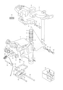 Outboard DF 9.9 drawing Swivel Bracket