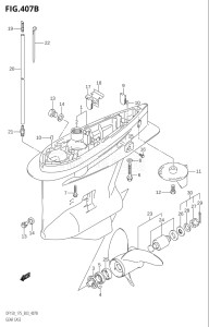 15001Z-780001 (2007) 150hp E03-USA (DF150ZK7) DF150Z drawing GEAR CASE (DF150Z,DF175Z)