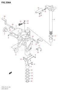 06003F-410001 (2014) 60hp E03-USA (DF60AVT) DF60A drawing SWIVEL BRACKET (DF40A)