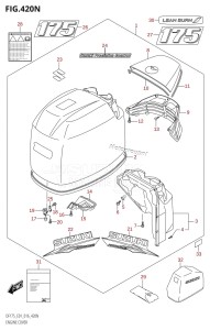 DF175ZG From 17502Z-610001 (E01 E40)  2016 drawing ENGINE COVER (DF175TG:E01,DF175ZG:E01)