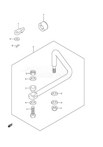 Outboard DF 150 drawing Drag Link