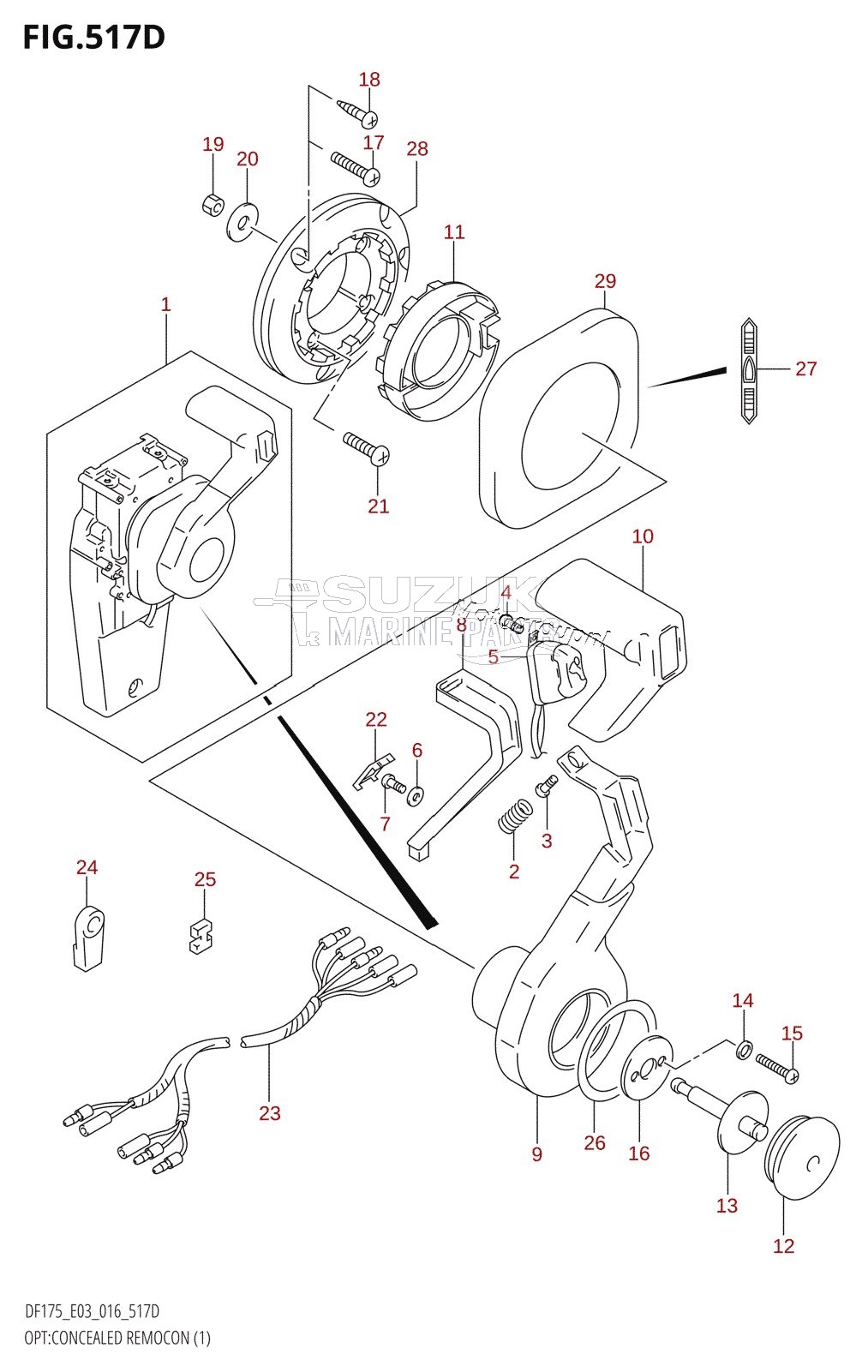 OPT:CONCEALED REMOCON (1) (DF175Z:E03)