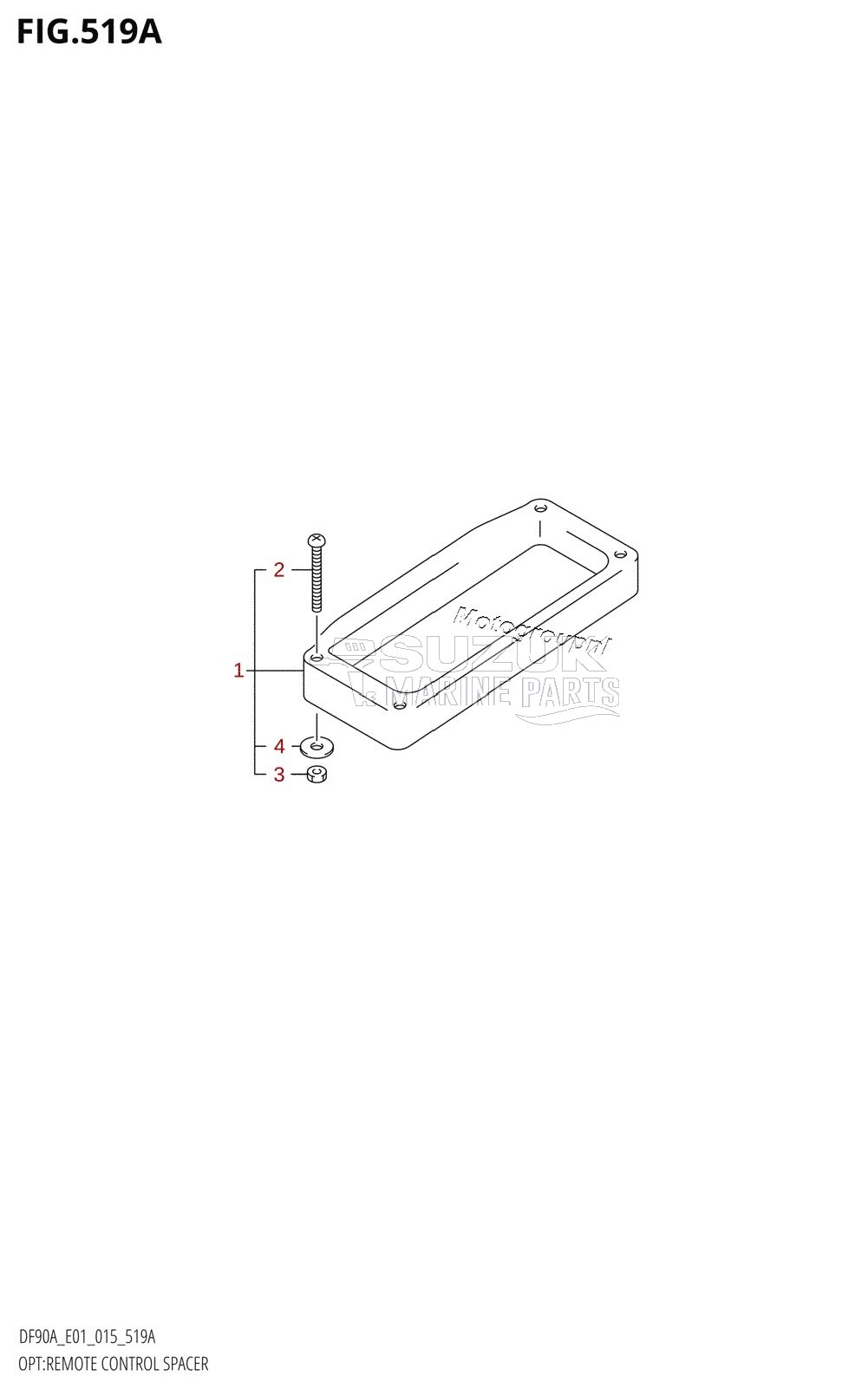 OPT:REMOTE CONTROL SPACER (DF70ATH:E01)