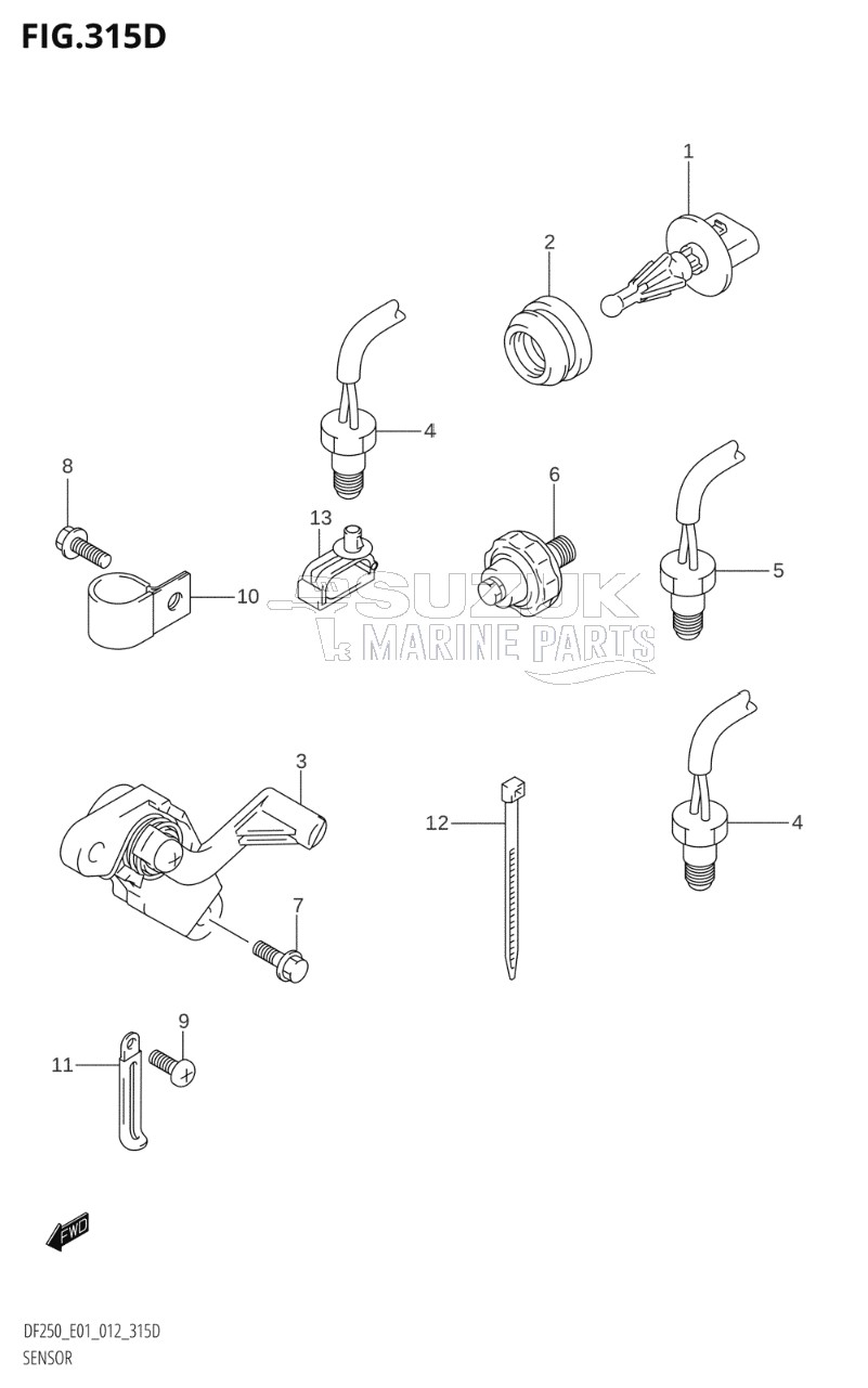 SENSOR (DF200Z:E40)