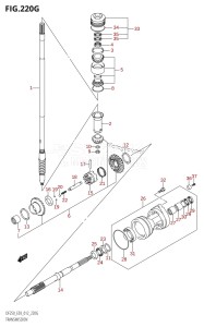 DF200 From 20002F-210001 (E03)  2012 drawing TRANSMISSION (DF250ST:E03)