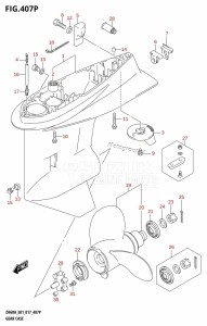 DF60A From 06003F-710001 (E01 E40)  2017 drawing GEAR CASE (DF50AVTH:E01)