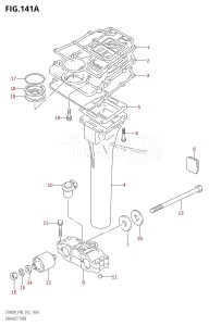 DT40 From 04005K-210001 ()  2012 drawing EXHAUST TUBE (DT40W:P40)