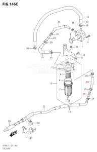 DF70A From 07003F-140001 (E11 E40)  2021 drawing FUEL PUMP (021)