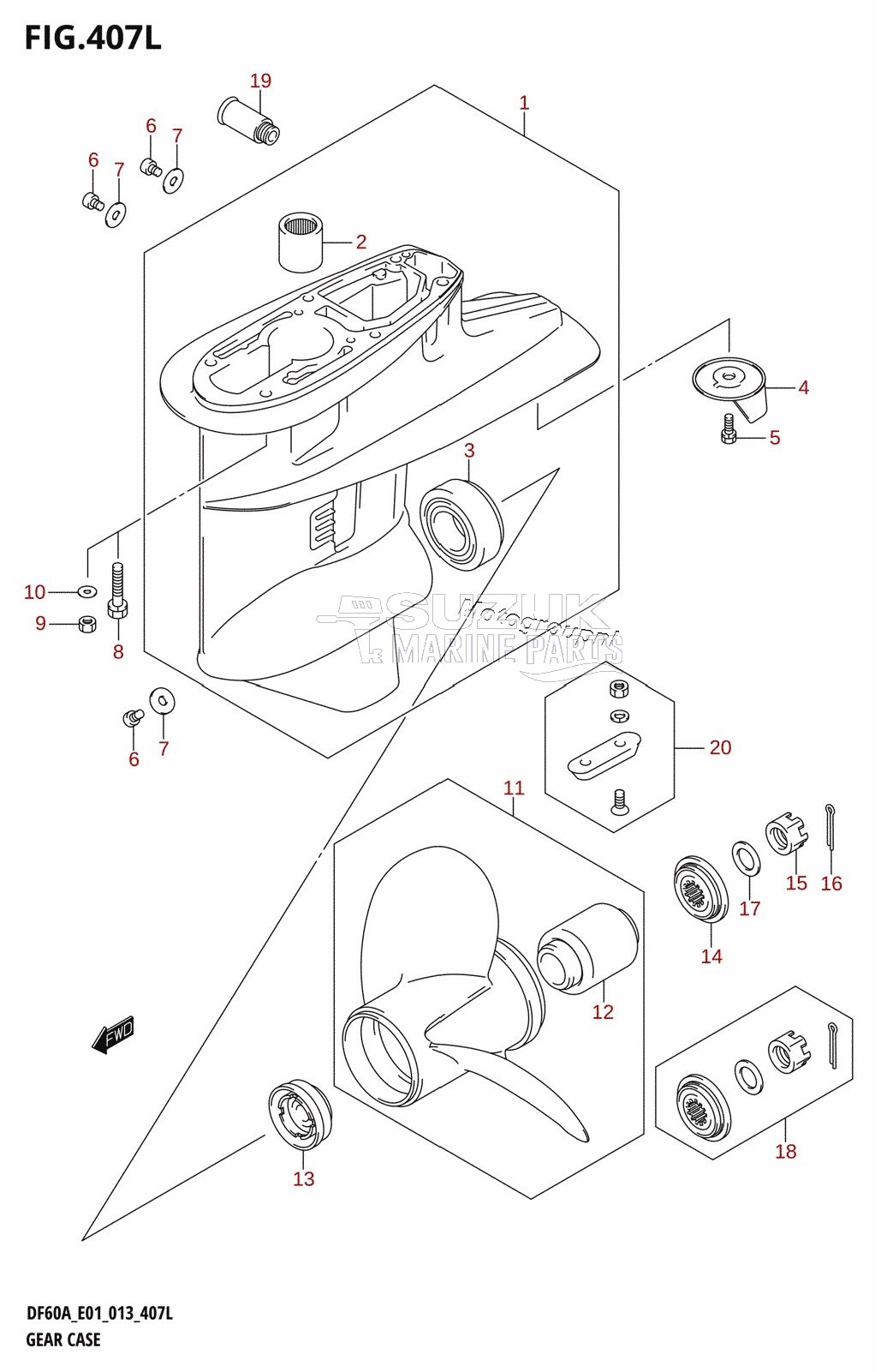 GEAR CASE (DF60ATH:E01)