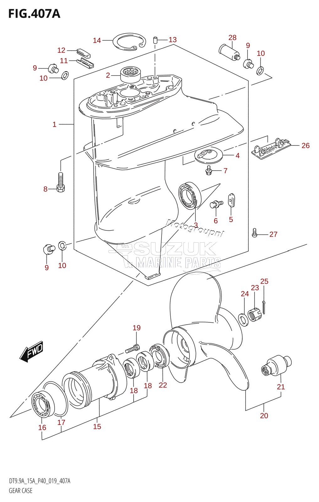 GEAR CASE (P36,P81,DT9.9AK:P40)